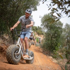 Single Track Scooter riding