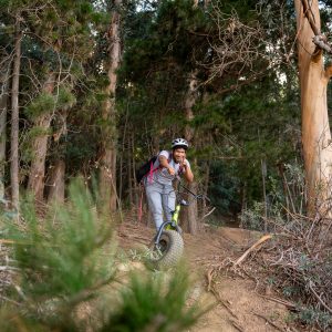 Single Track Scooter riding