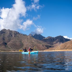 Multiple kayak boats Franschhoek
